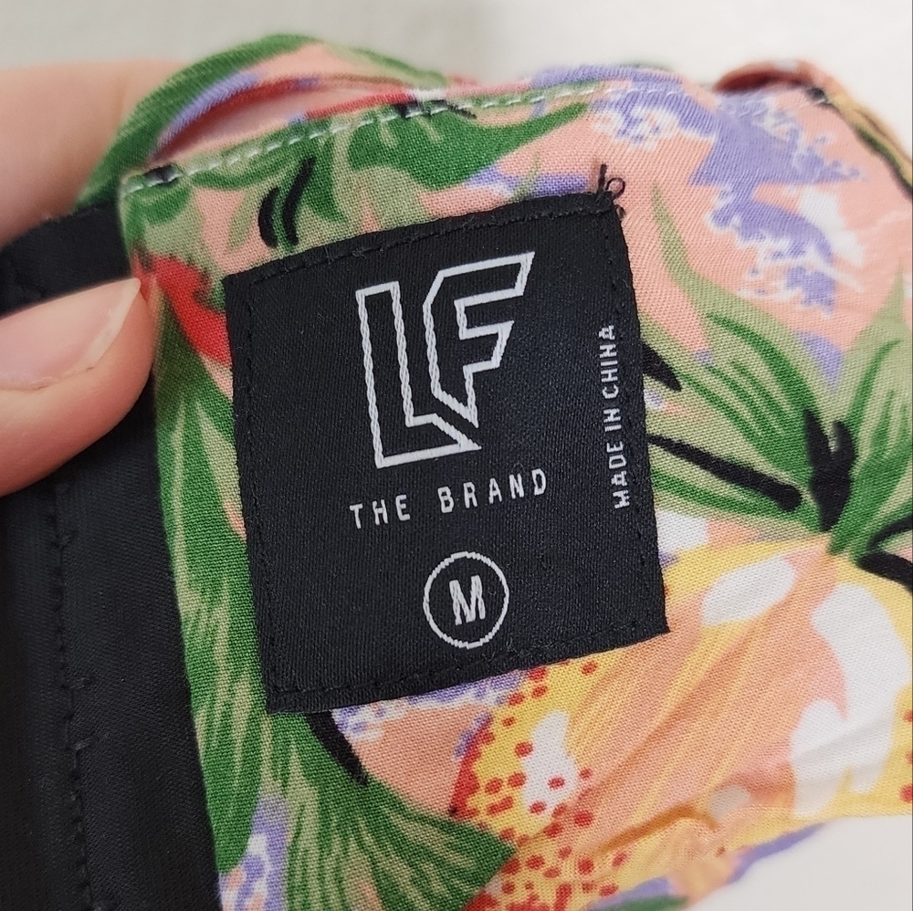 LF Tropical Print Crop Top M - Picture 4 of 5
